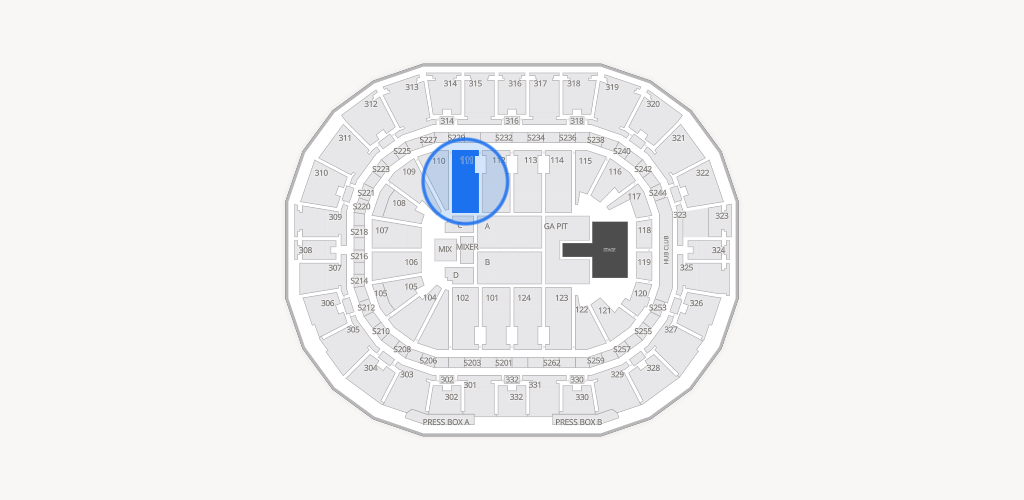Smoothie King Center Seating Chart