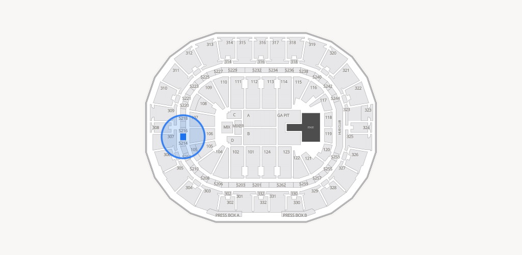 Smoothie King Center Seating Chart