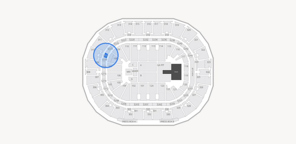 Smoothie King Center Seating Chart