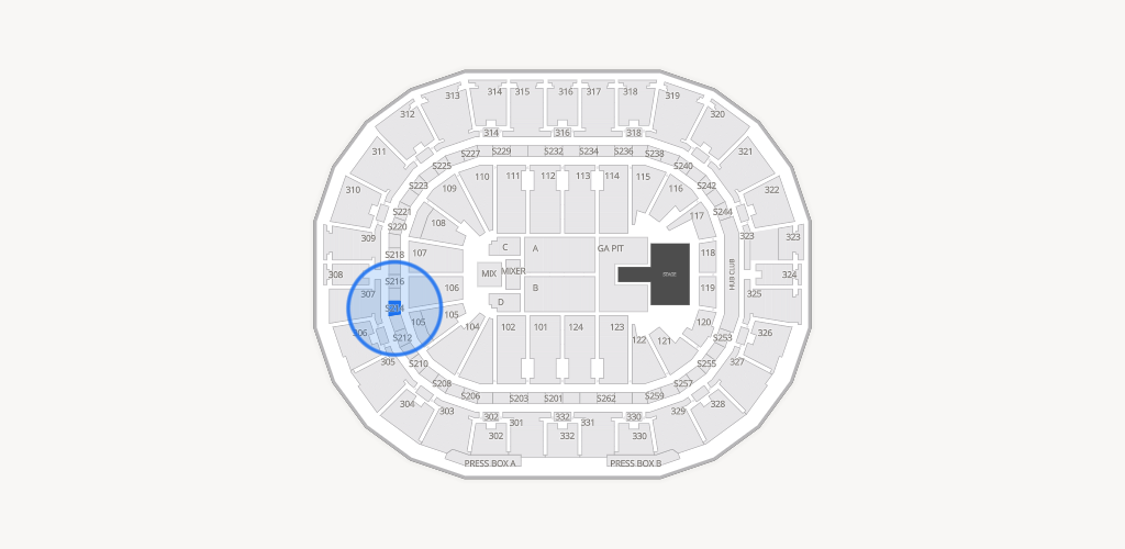 Smoothie King Center Seating Chart