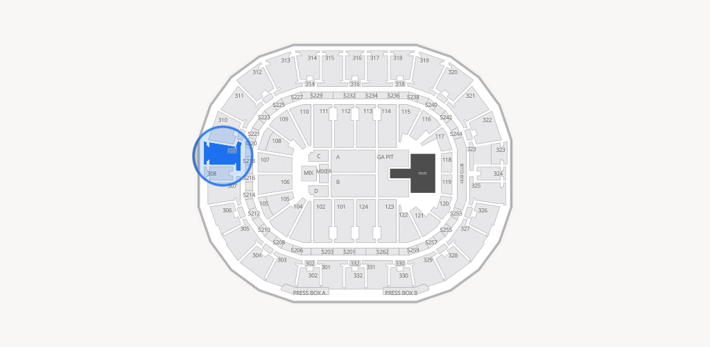 Smoothie King Center Seating Chart