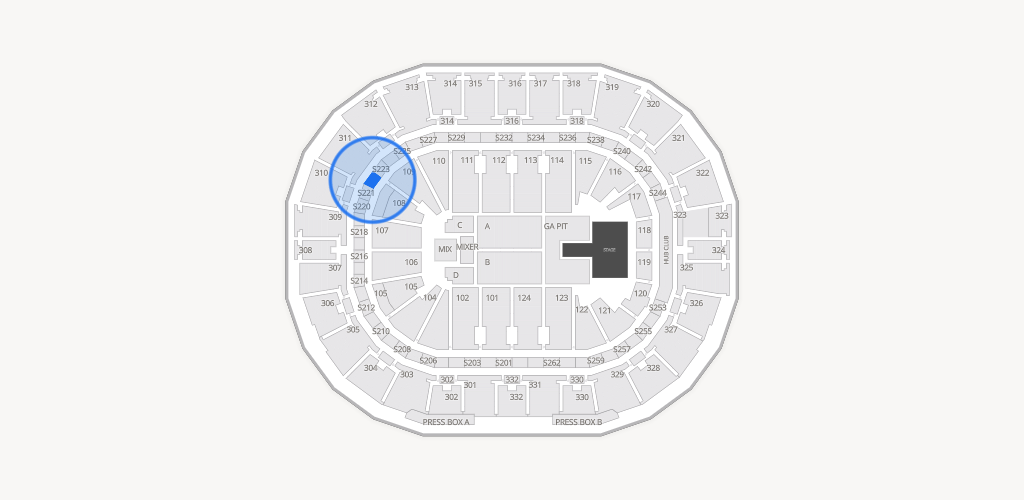 Smoothie King Center Seating Chart