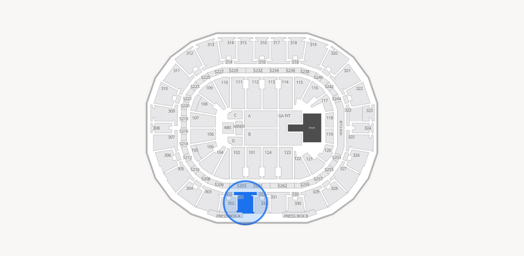 Smoothie King Center Seating Chart