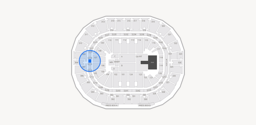 Smoothie King Center Seating Chart