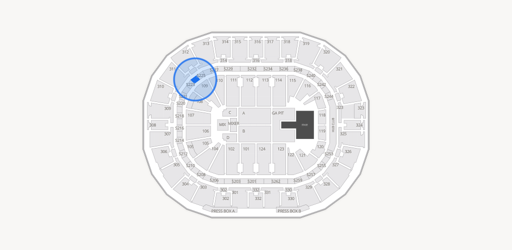 Smoothie King Center Seating Chart