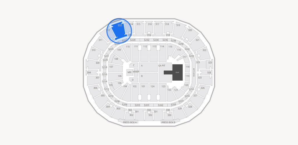 Smoothie King Center Seating Chart