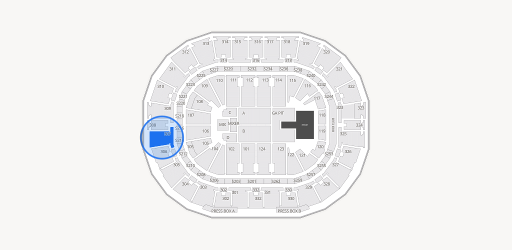 Smoothie King Center Seating Chart