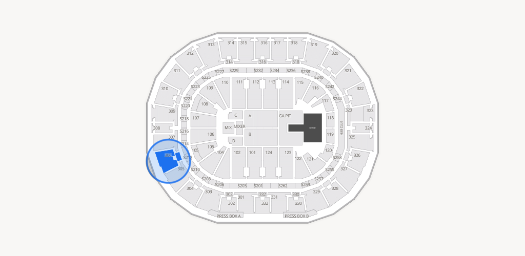 Smoothie King Center Seating Chart