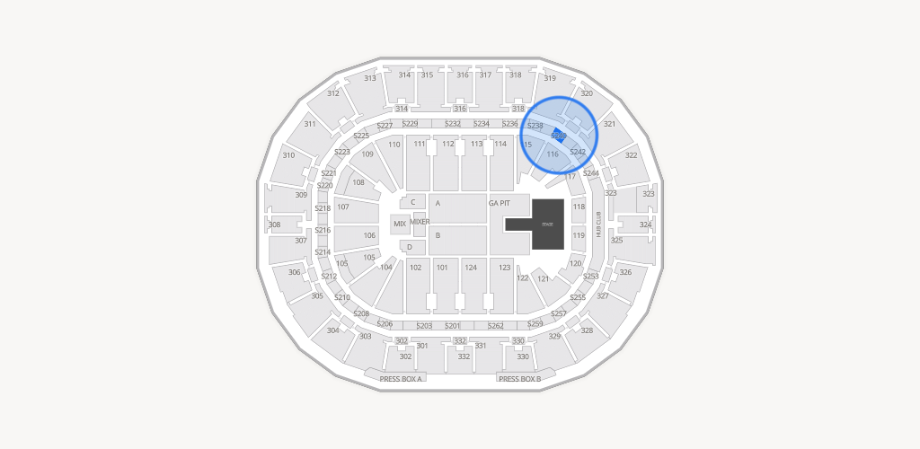 Smoothie King Center Seating Chart