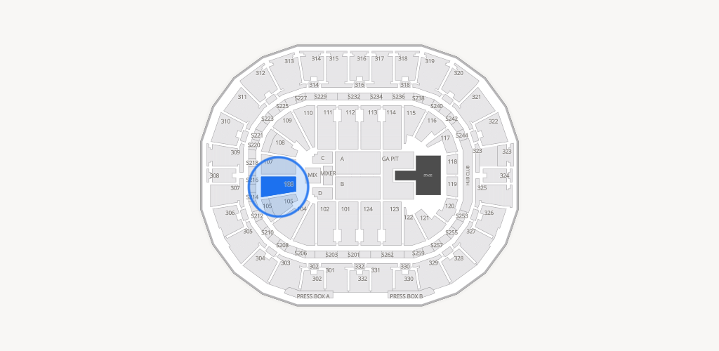 Smoothie King Center Seating Chart