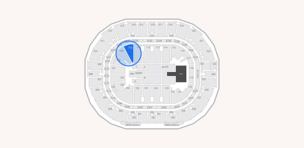 Smoothie King Center Seating Chart