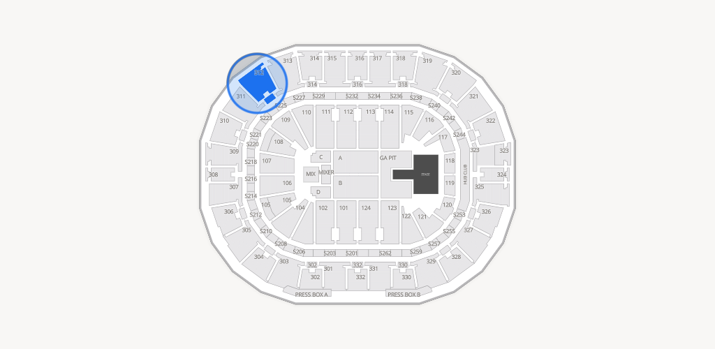 Smoothie King Center Seating Chart