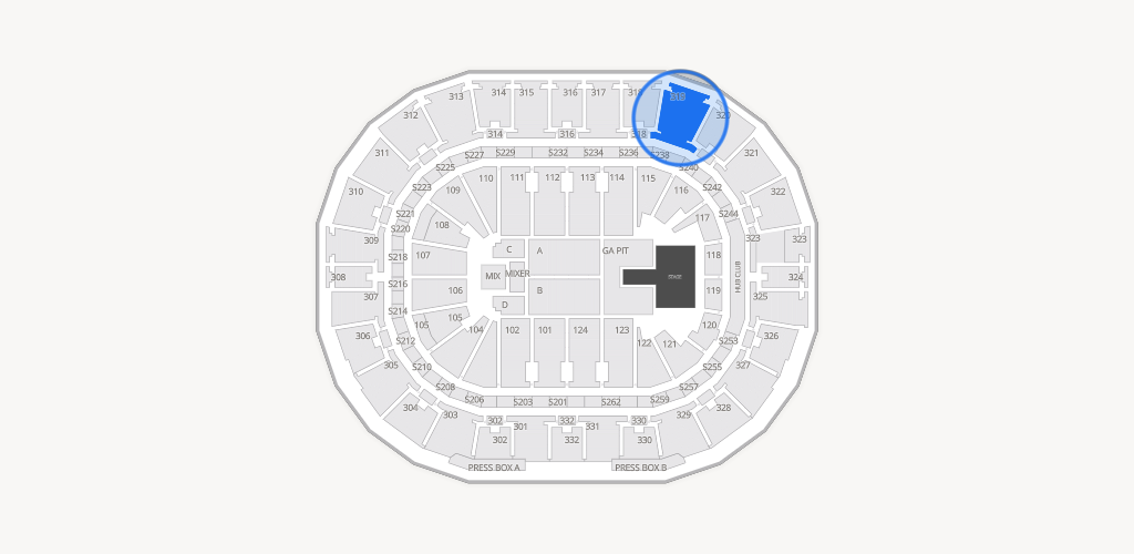 Smoothie King Center Seating Chart