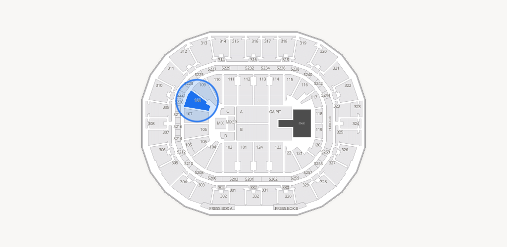 Smoothie King Center Seating Chart