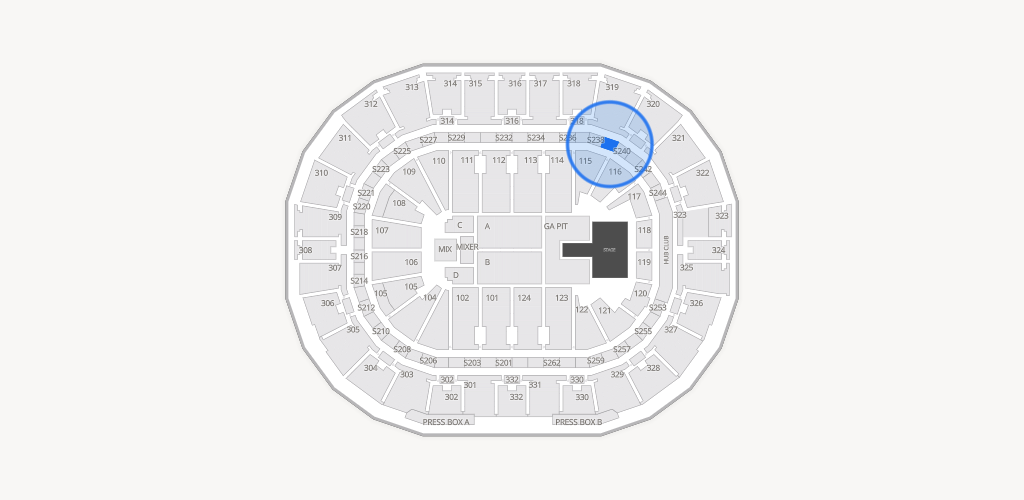 Smoothie King Center Seating Chart