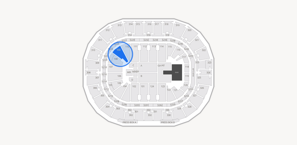 Smoothie King Center Seating Chart
