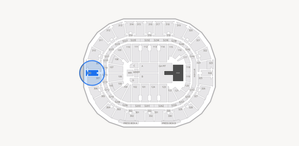 Smoothie King Center Seating Chart