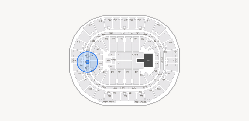 Smoothie King Center Seating Chart