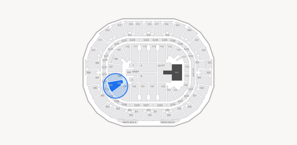 Smoothie King Center Seating Chart