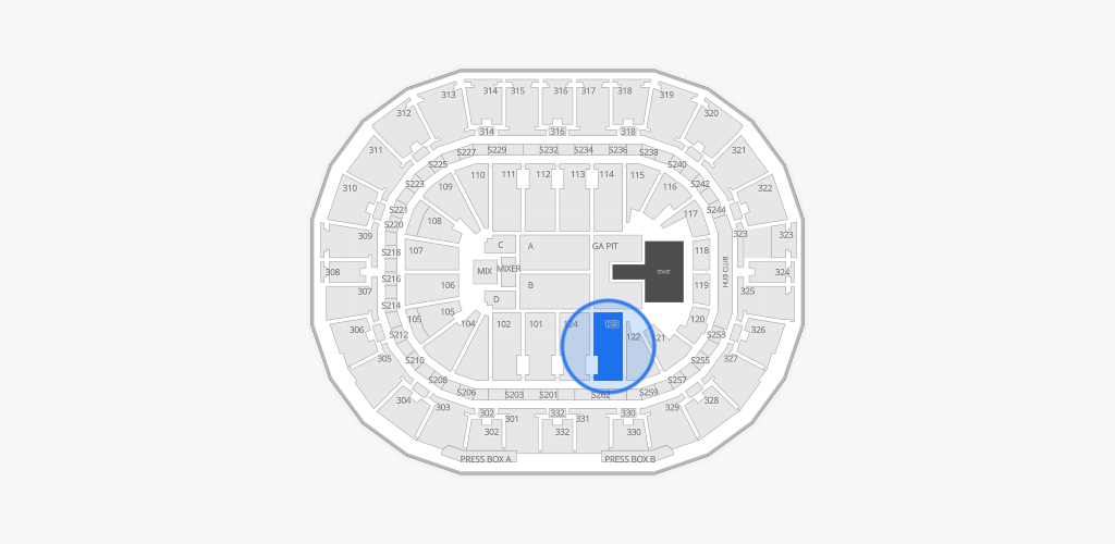 Smoothie King Center Seating Chart
