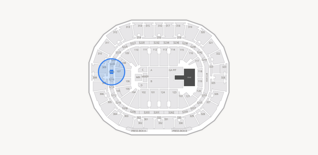 Smoothie King Center Seating Chart
