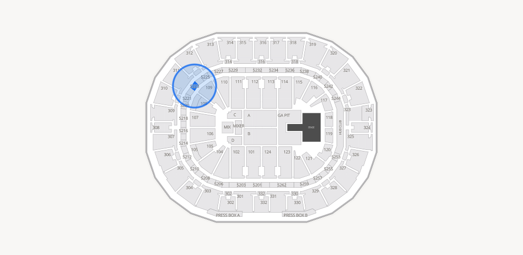 Smoothie King Center Seating Chart