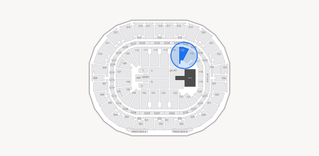 Smoothie King Center Seating Chart