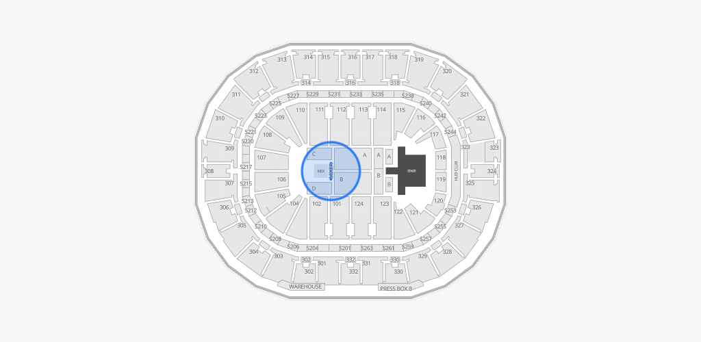 Smoothie King Center Seating Chart