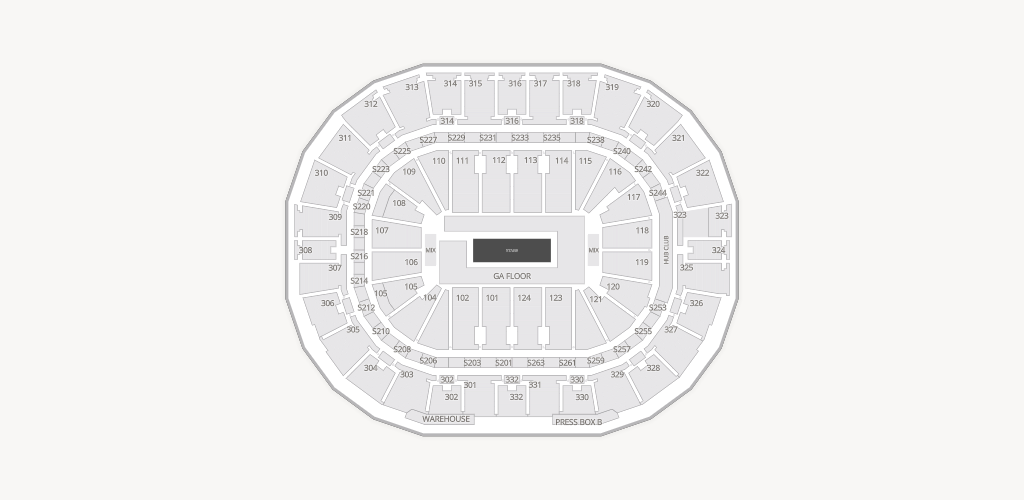 Smoothie King Center Seating Chart