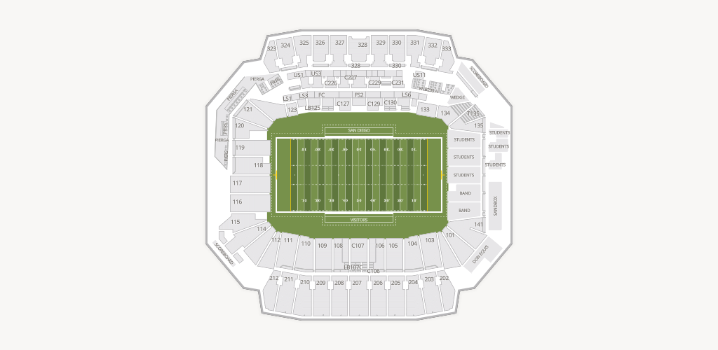 SnapDragon Stadium Seating Chart