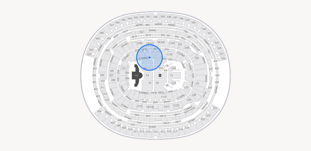 SoFi Stadium - Section Vip 133 Seat View | SeatGeek