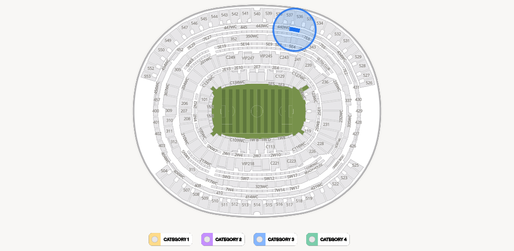 SoFi Stadium Seating Chart
