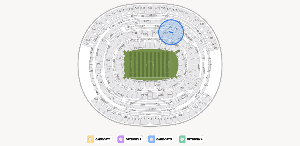 SoFi Stadium Seating Chart