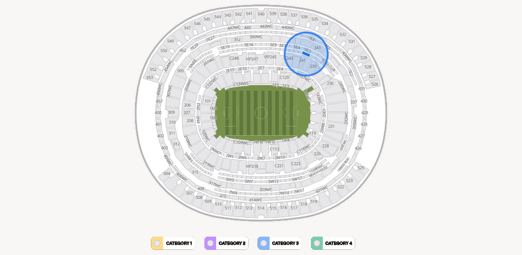 SoFi Stadium Seating Chart