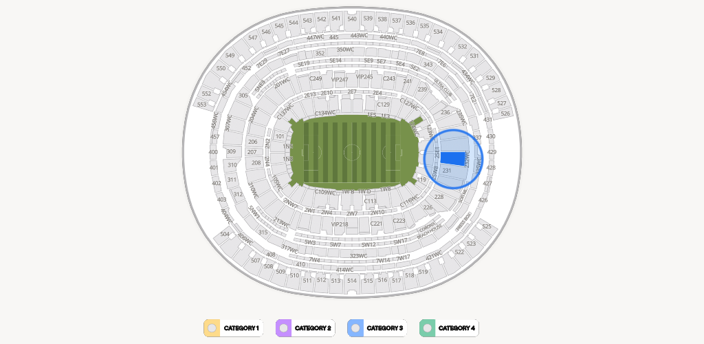 SoFi Stadium Seating Chart