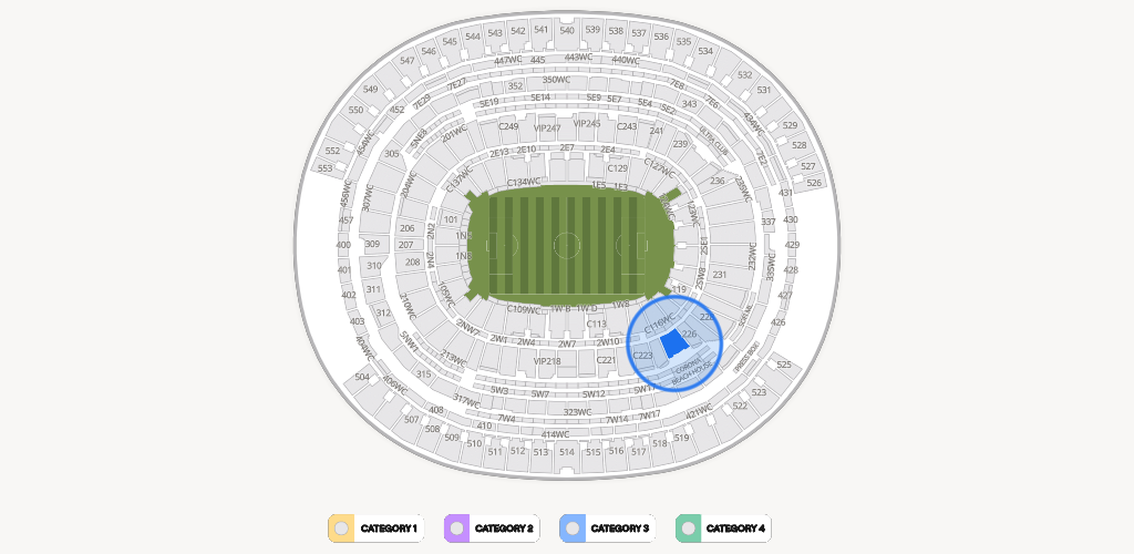SoFi Stadium Seating Chart
