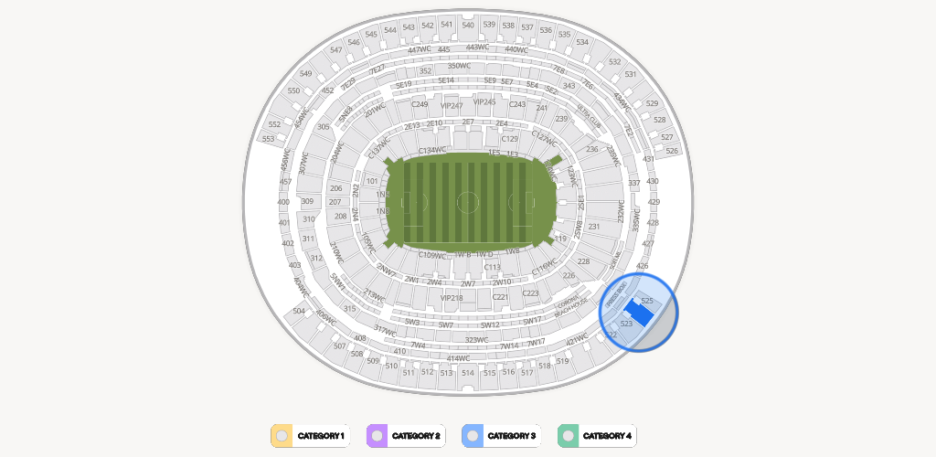 SoFi Stadium Seating Chart