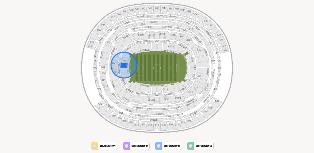 SoFi Stadium Seating Chart