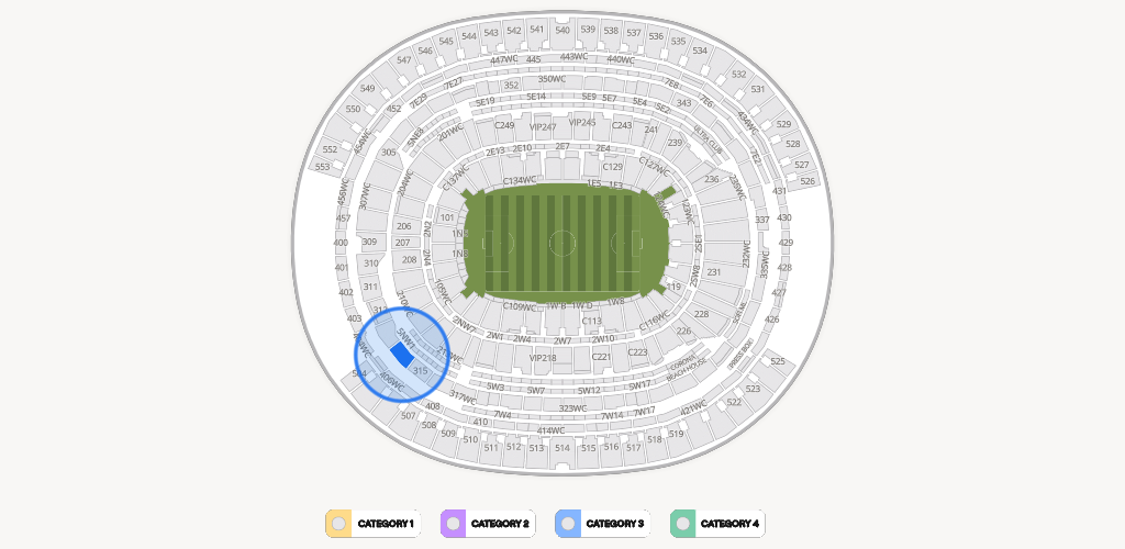 SoFi Stadium Seating Chart