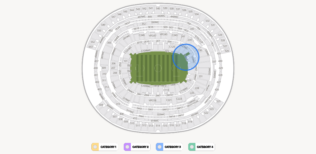SoFi Stadium Seating Chart