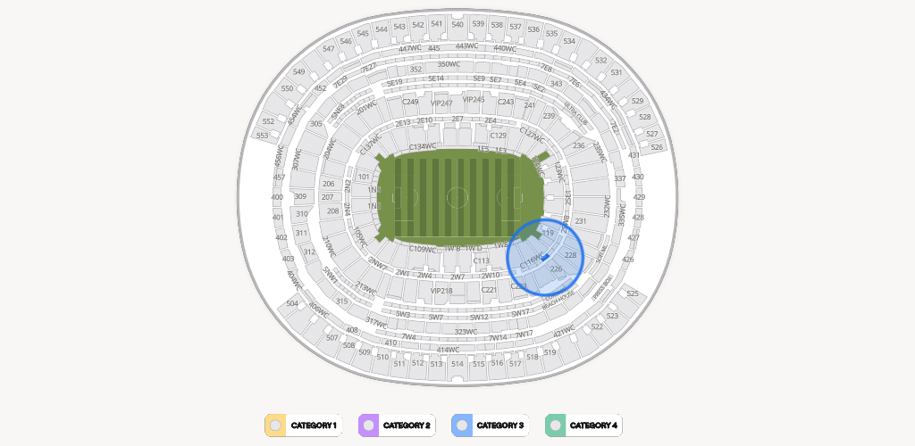 SoFi Stadium Seating Chart