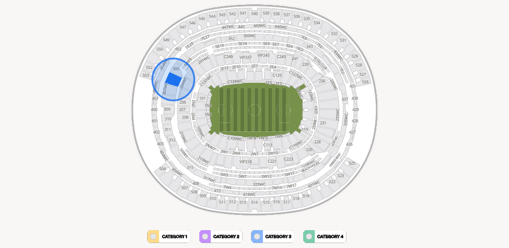SoFi Stadium Seating Chart