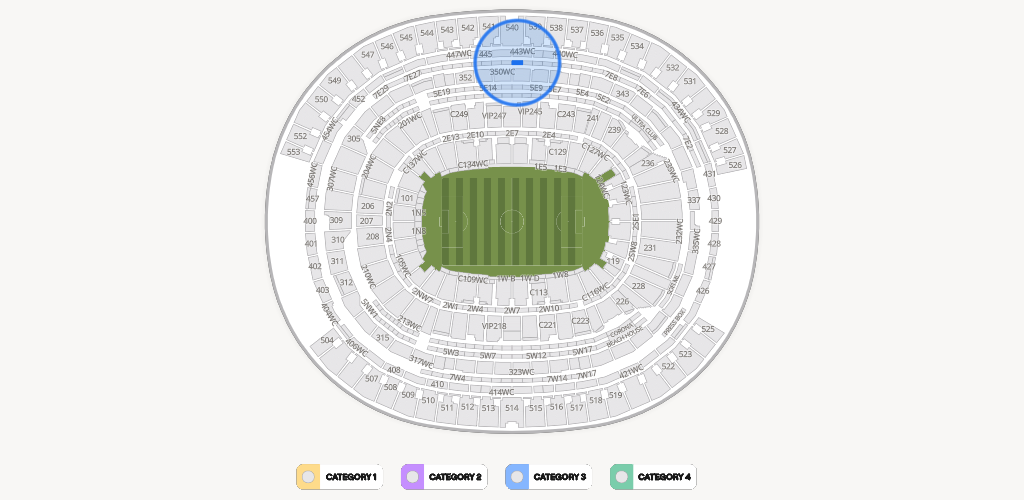 SoFi Stadium Seating Chart