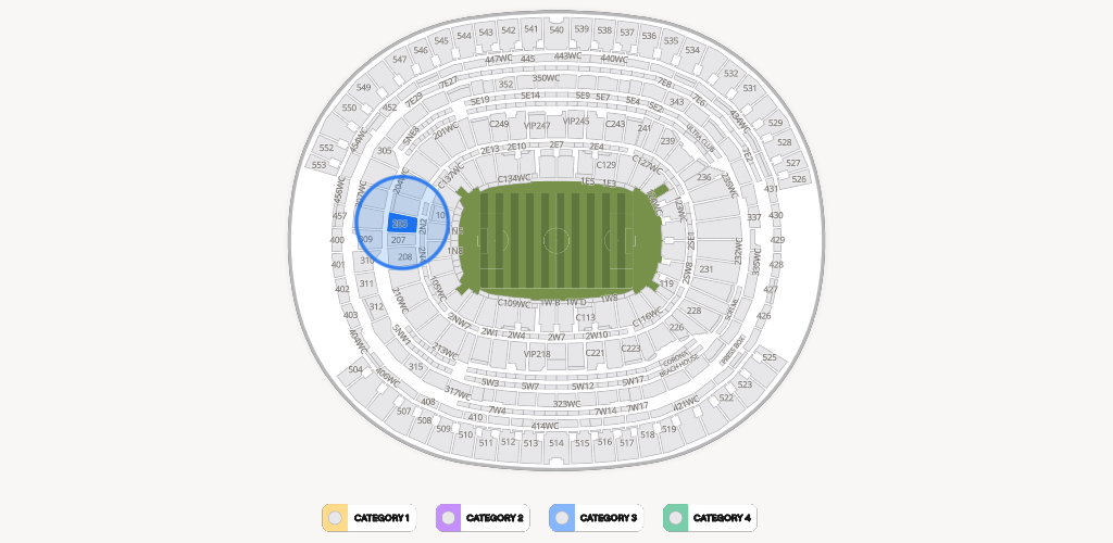 SoFi Stadium Seating Chart