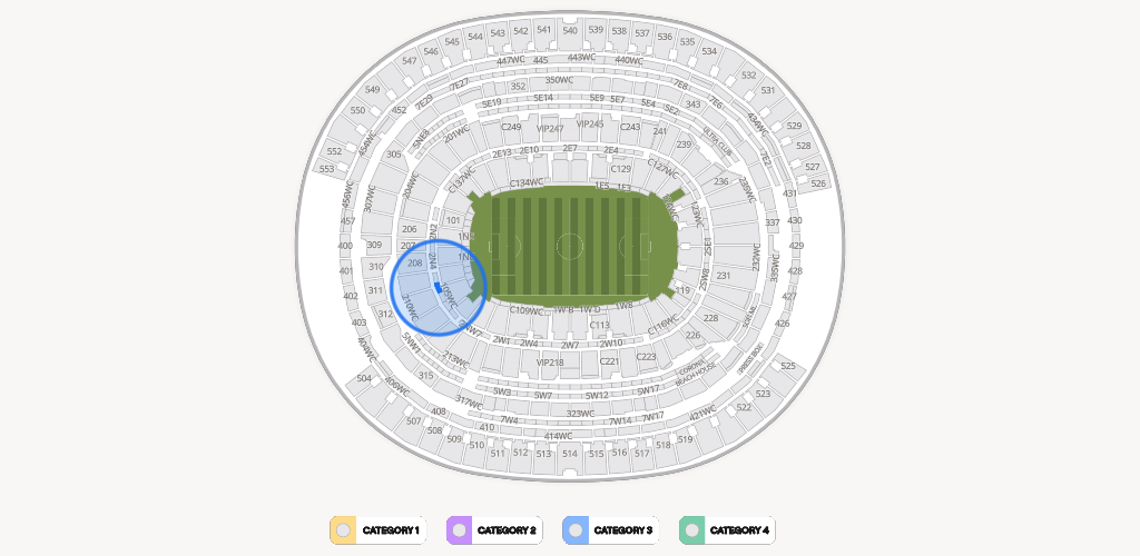 SoFi Stadium Seating Chart