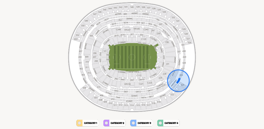 SoFi Stadium Seating Chart