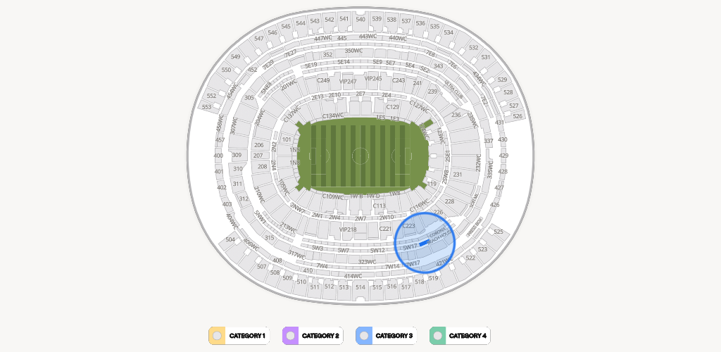 SoFi Stadium Seating Chart