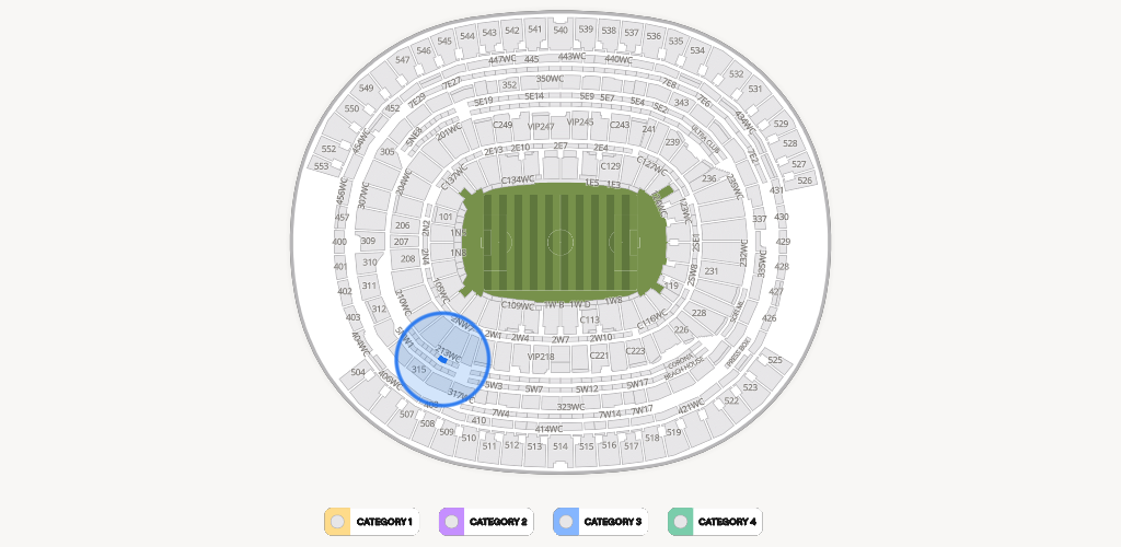 SoFi Stadium Seating Chart