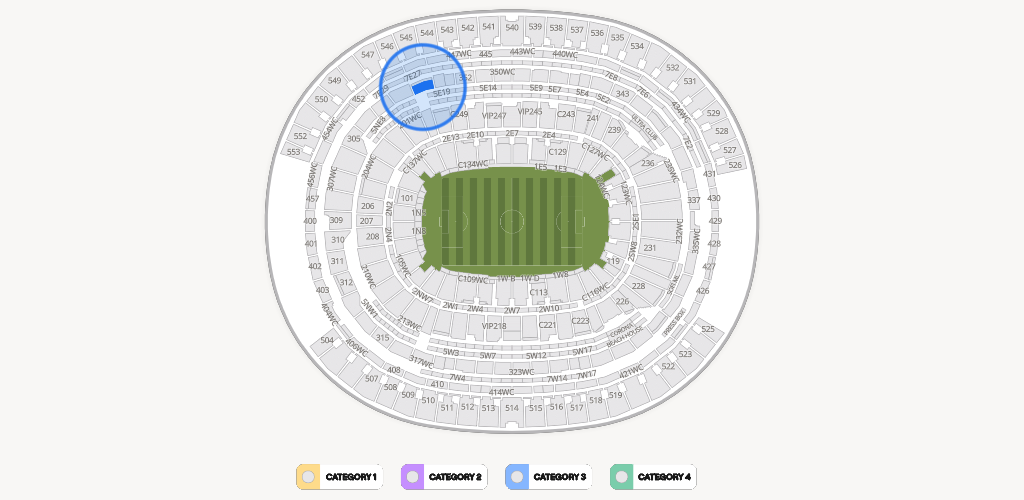 SoFi Stadium Seating Chart