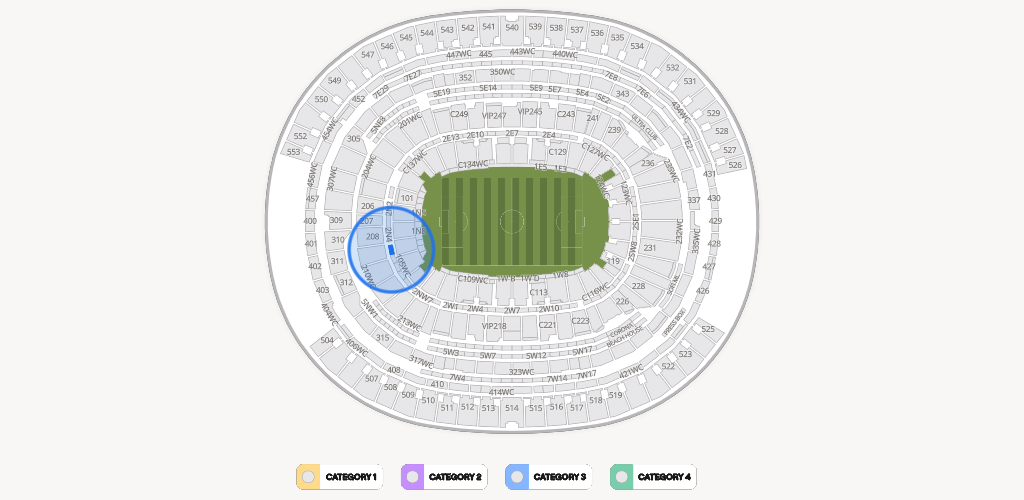 SoFi Stadium Seating Chart